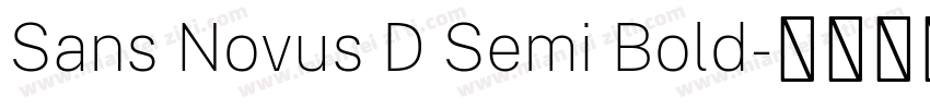 Sans Novus D Semi Bold字体转换